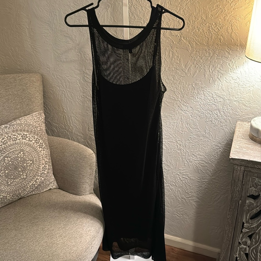 Eileen Fisher net dress Large EUC
